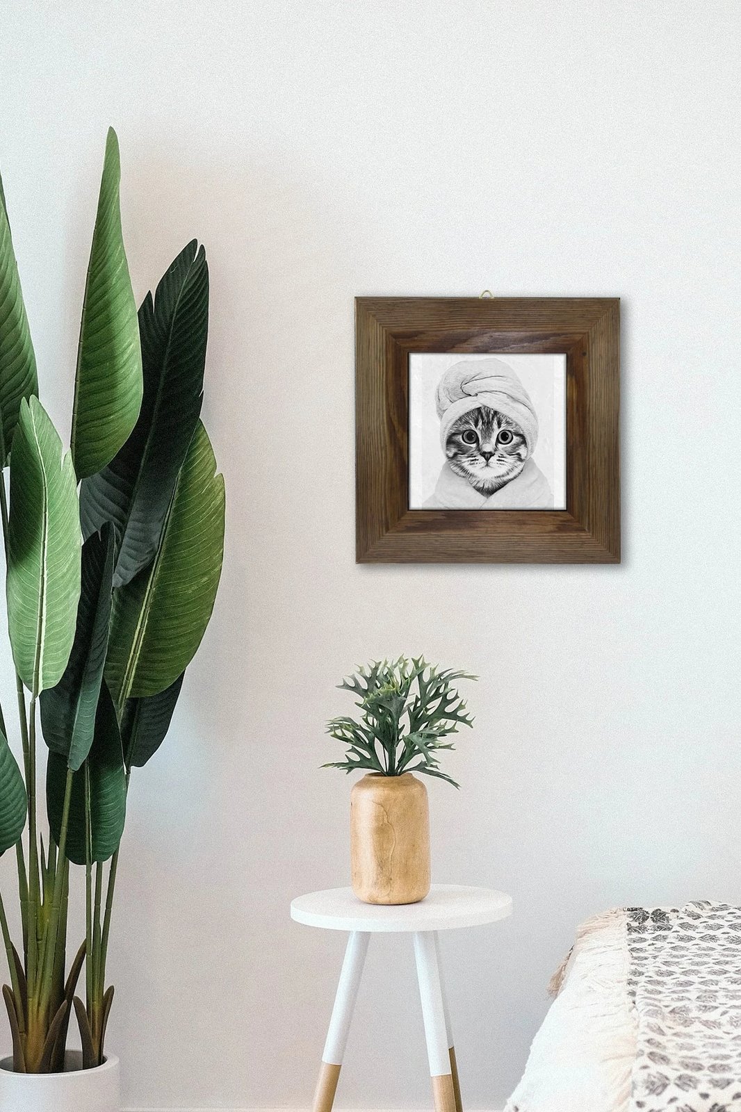 Pikturë dekorative me kornizë, Wallity, Artvessakaro52, shumëngjyrëshe, 15.5x15.5cm