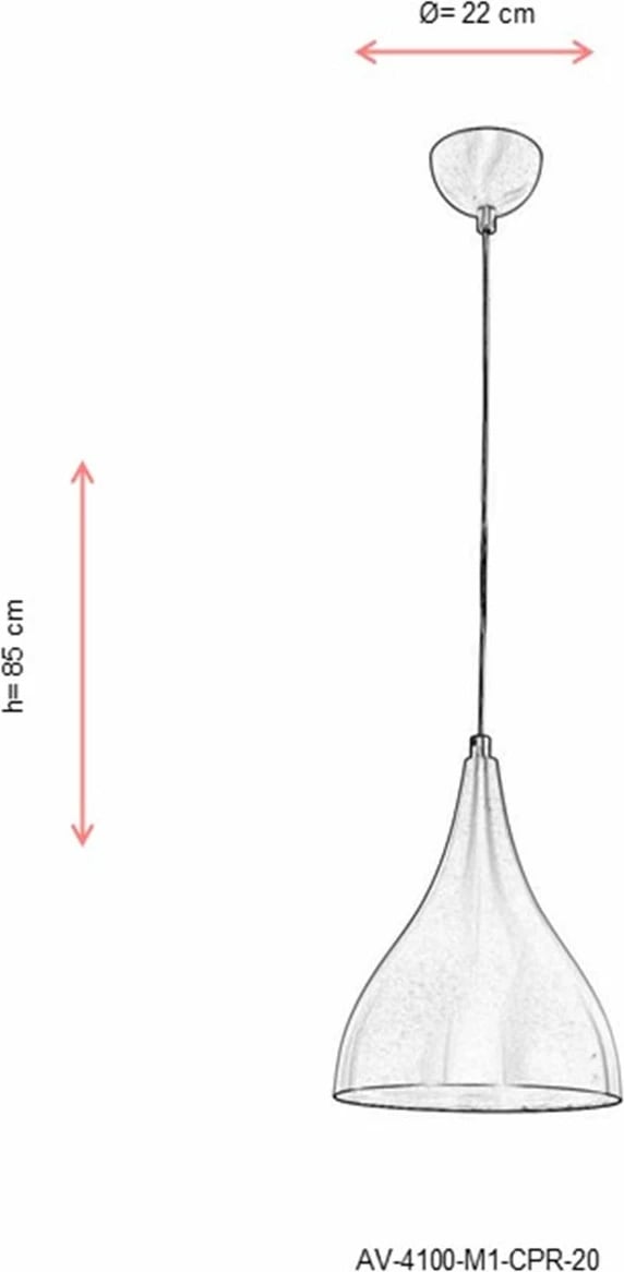 Llambë tavani bakri, Opviq, AV-4100-M1-CPR-20 Llambë tavani bakri, Opviq, AV-4100-M1-CPR-20