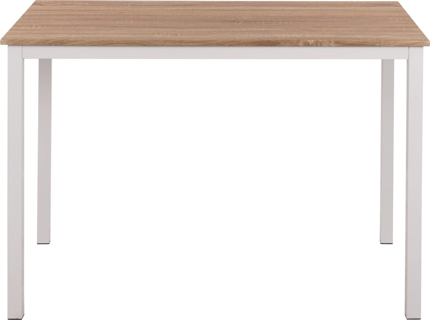 Tavolinë ngrënieje PANYA FH8332.02, 110x70x76, Sonoma, këmbë të bardha