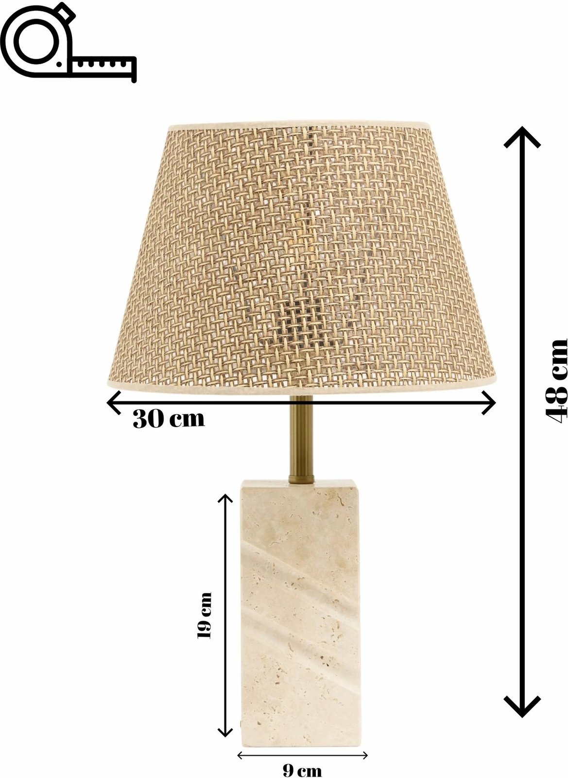 Llambë tavoline Opviq, Valen, ngjyrë kafe