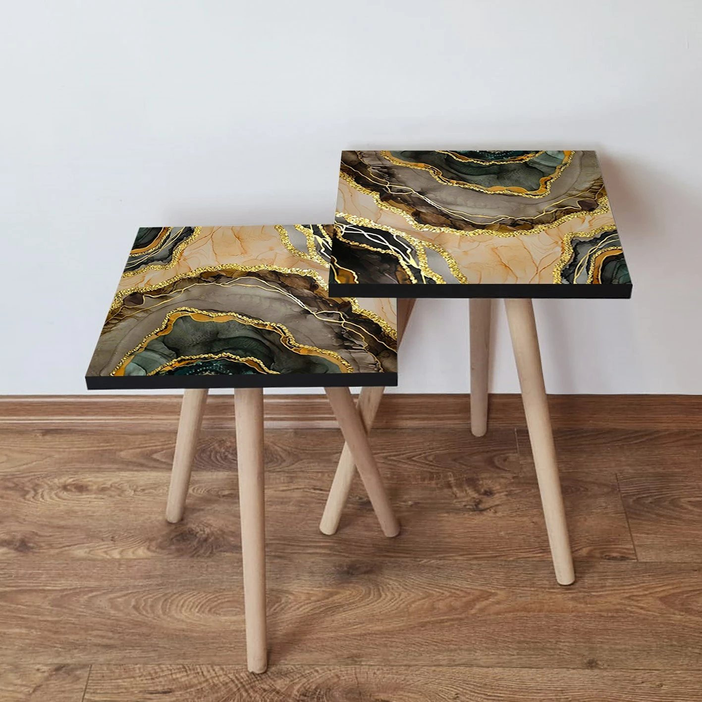 Set tavolina të vendosshme (2 copë), Skye Decor, 2Shp219, shumëngjyrëshe