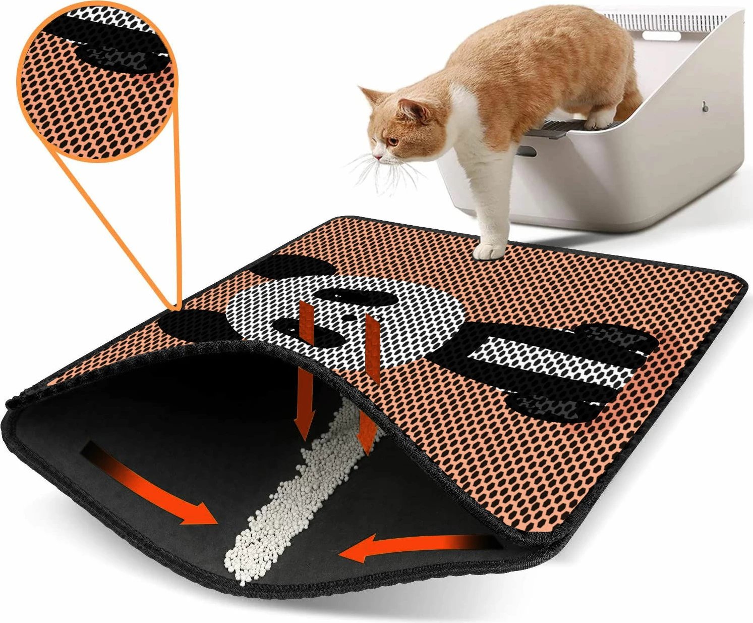 Tapet për rërë mace, shumëngjyrësh, Nrszn0074