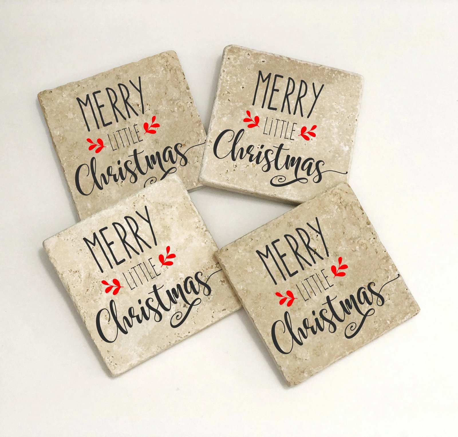 Set 4 copë nënfilxhanë prej guri natyral, shumëngjyrësh, Hermia, TBA122383