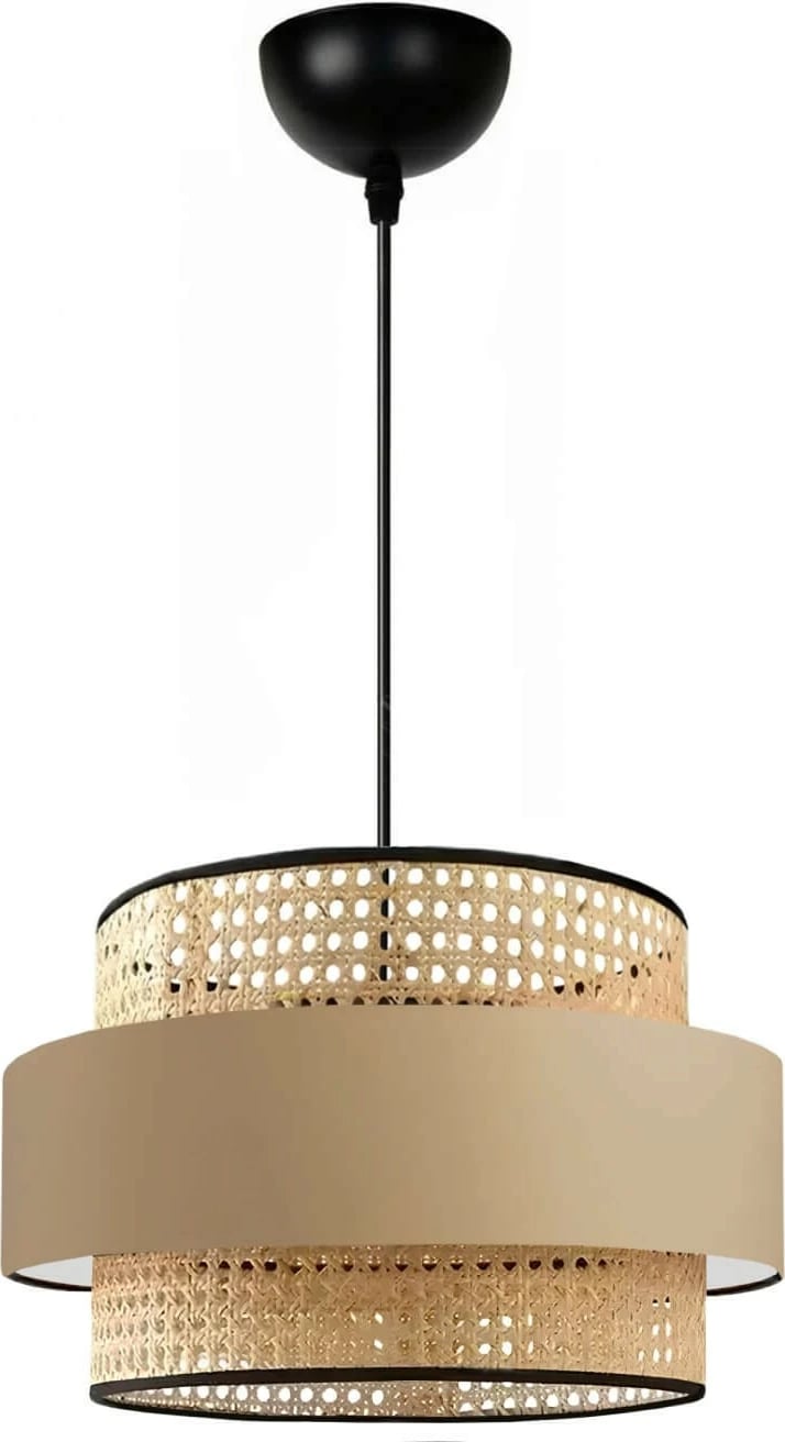 Llambë tavani Opviq, kapele ratan, 241491, bezhë