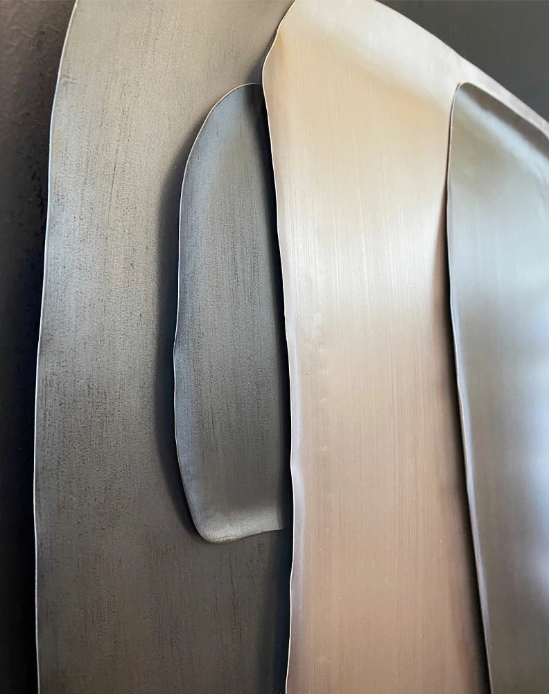 Dekor muri Dreamscape, metal shumëngjyrësh, 68x3x70cm