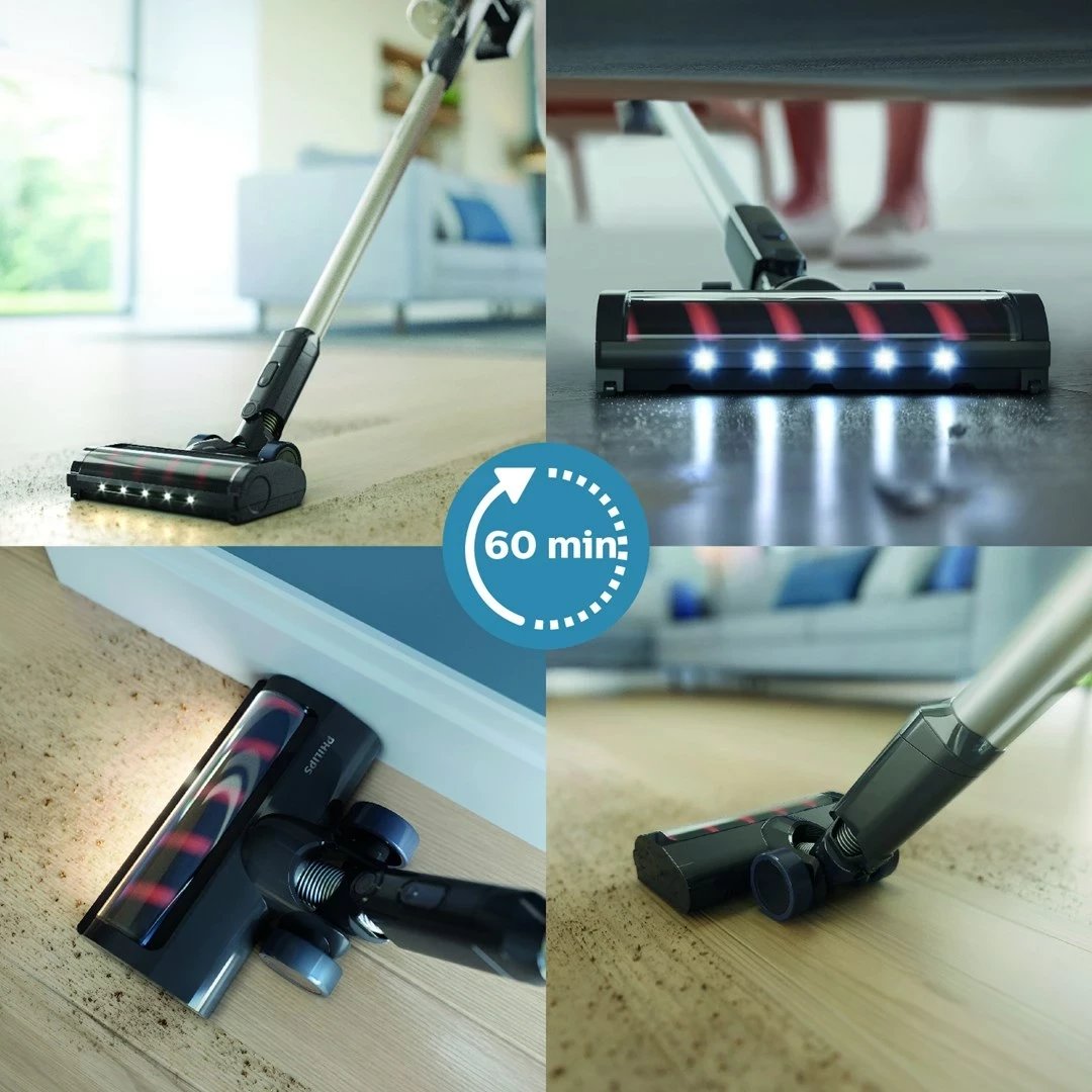 Fshesë elektrike Philips 3000 XC3031, pa kabllo, pa qese, e zezë, blu