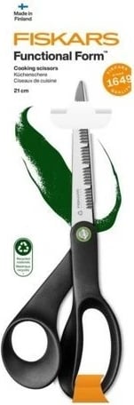Gërshërë kuzhine Fiskars Functional Form ReNew 21cm, e zezë