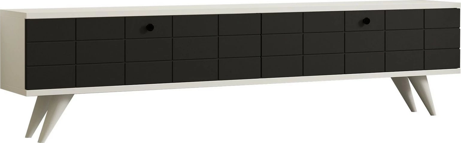 Komodë TV Hanah Home, ngjyrë alberi-antracit, e bardhë