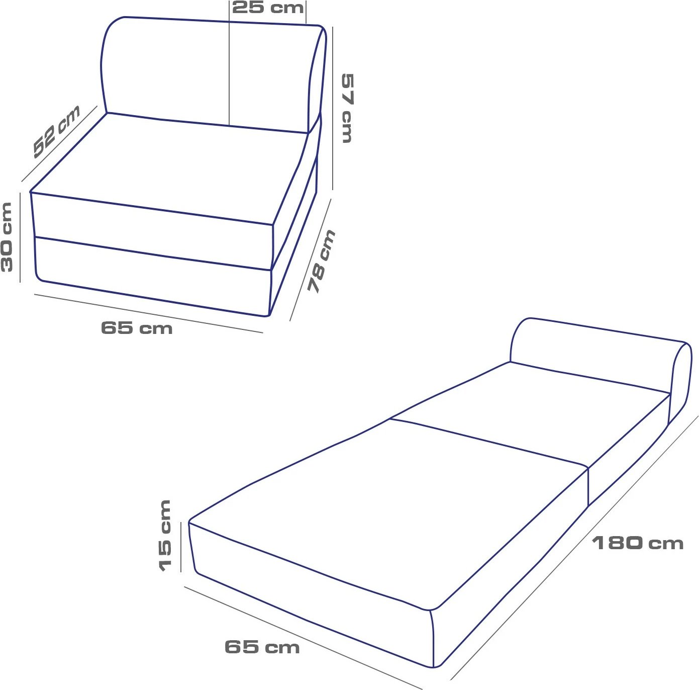 Krevate-kolltuk një vendësh, Atelier del Sofa, Magic, kadife bezhë