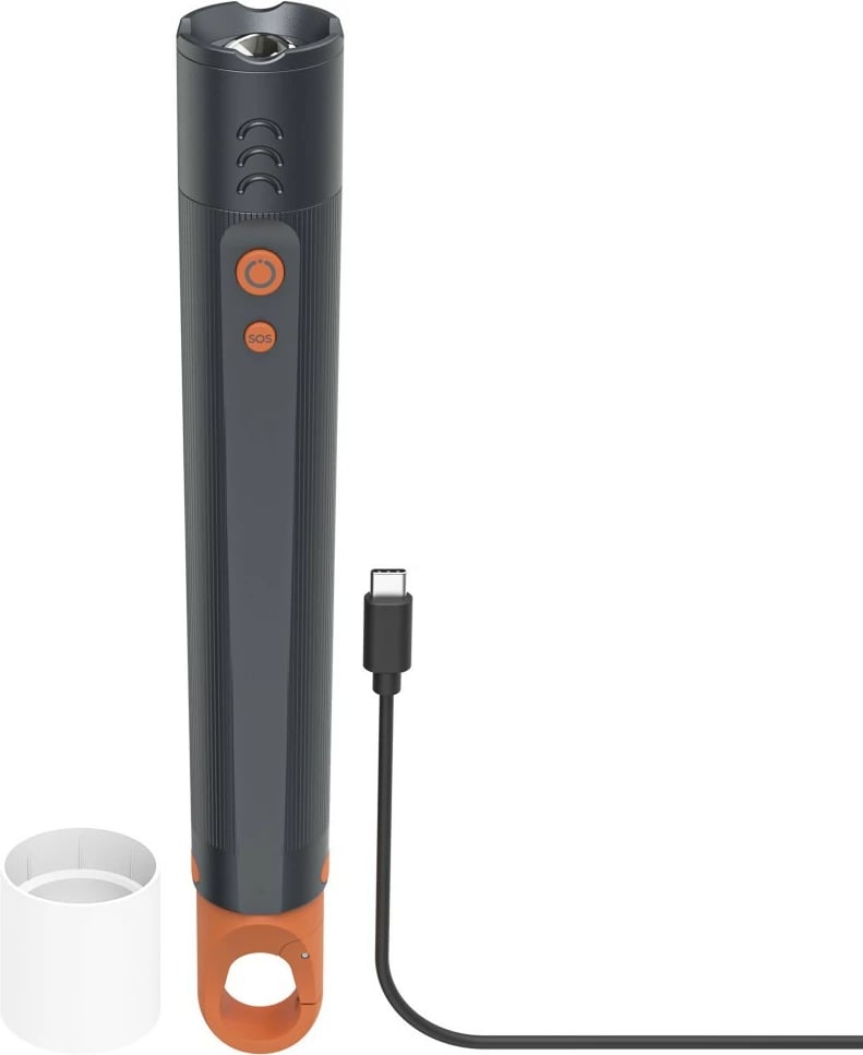 Elektrik dore Hama 228607 1200 lm 300 m zoom i rikarikueshëm IP44 USB-C, e zezë