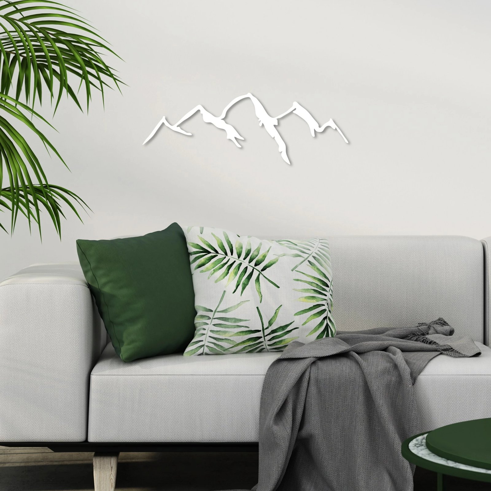 Aksesor dekorativ metalik për mur, Wallity, mal - 4