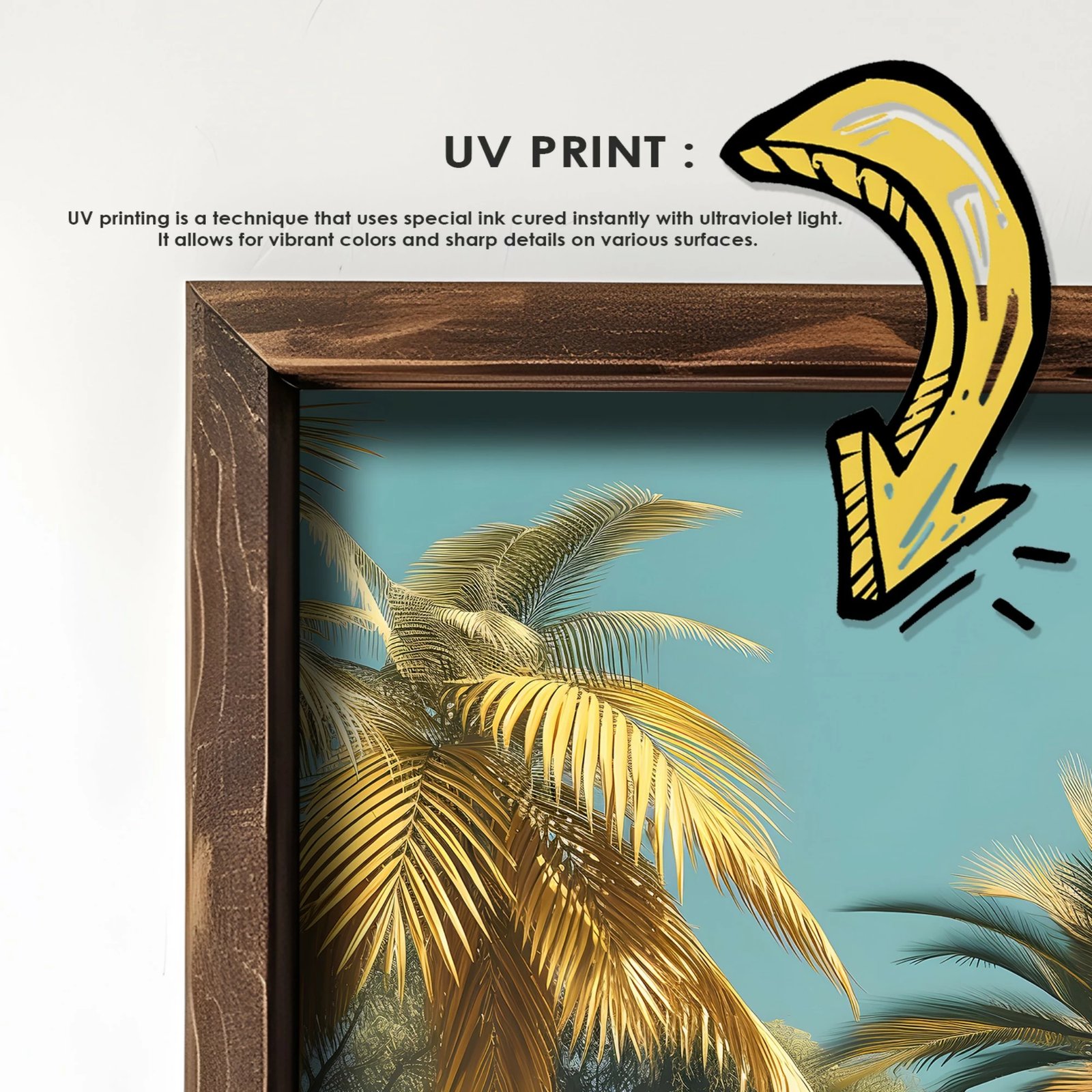 Pikturë dekorative me kornizë MDF, Wallity, GE094-L