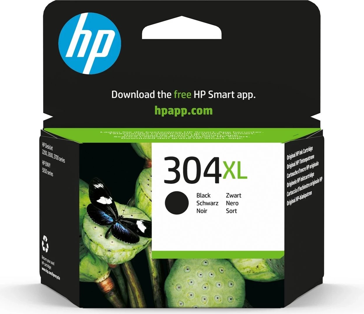 Toner HP 304XL origjinal, i zi, për printerë HP