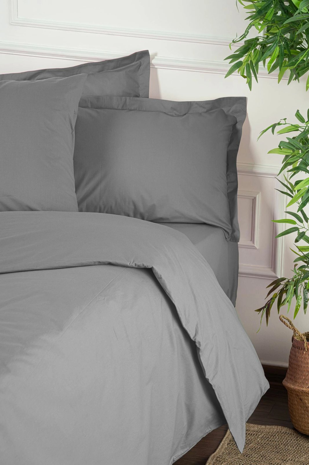 Set mbulesë për jorgan Single XXL, ngjyrë gri e errët, L'essentiel