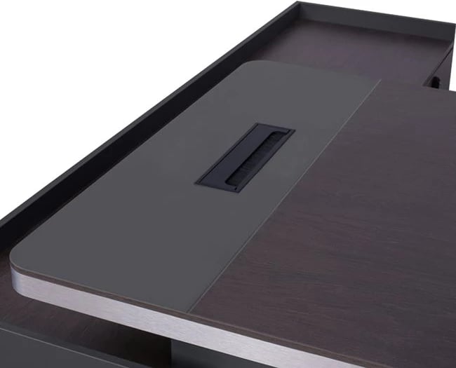 Tavolinë profesionale për zyre, kënd i djathtë, ngjyrë trëndafili, FH2084R, 220x180x76 cm