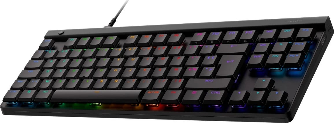 Tastierë mekanike Logitech G515, RGB, Tenkeyless, AZERTY, e zezë