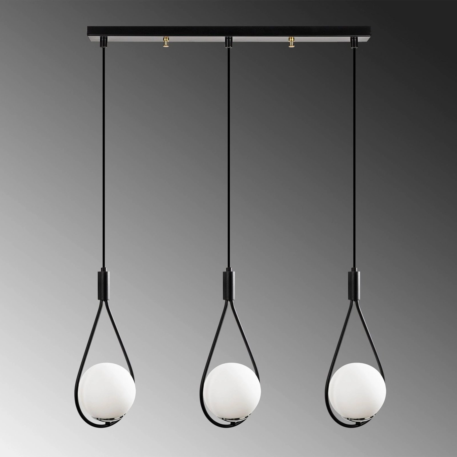 Llambë tavani Opviq Mudoni, e zezë, MR-939, 70x15cm, lartësi 146cm