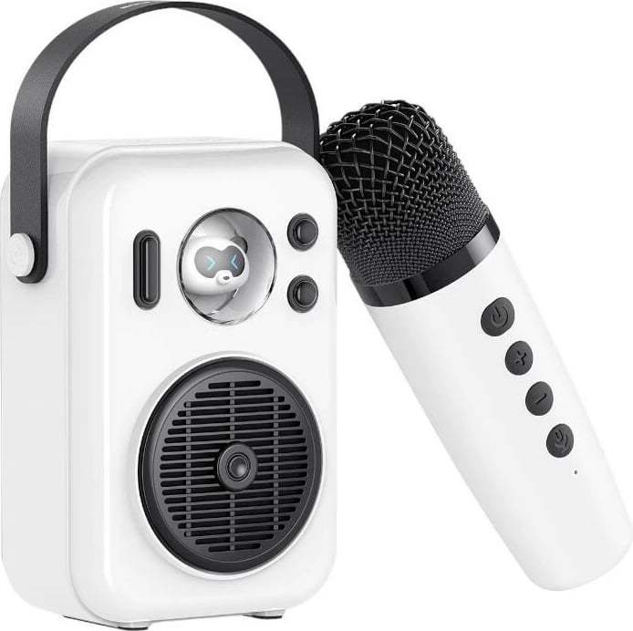 Altoparlant Bluetooth Soundpeats Hi-sing me mikrofon wireless, i bardhë, set