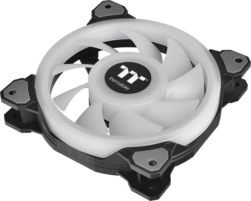 Ventilatorë RGB Thermaltake Riing Quad 12, 3 copë, 120mm, i zi