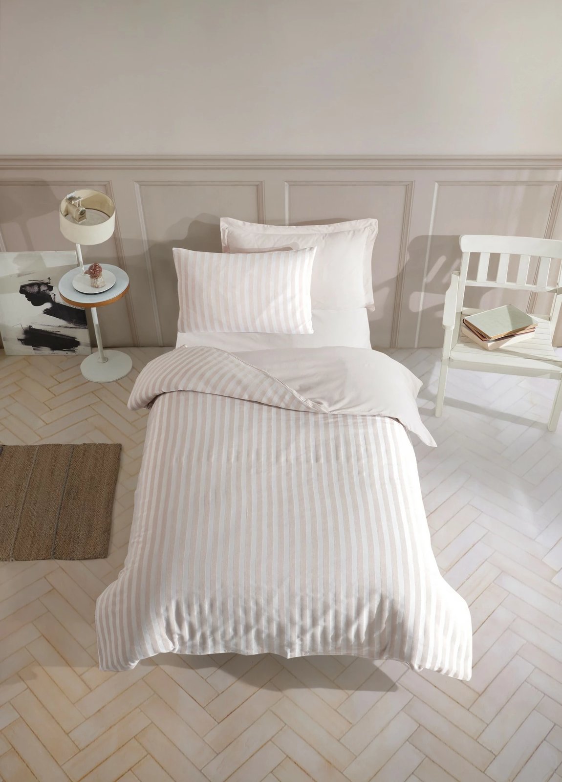 Set mbulesë jorgani për një person, L'essentiel, Road Potlu, bezhë