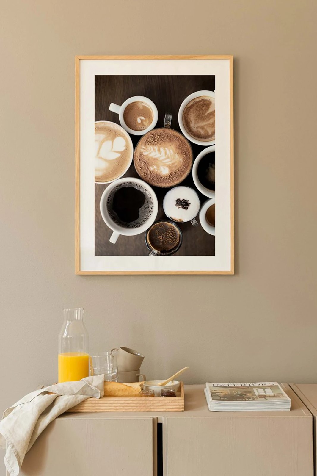 Pikturë dekorative me kornizë, shumëngjyrëshe, Wallity, Tekhamcerceve94, 33x48cm