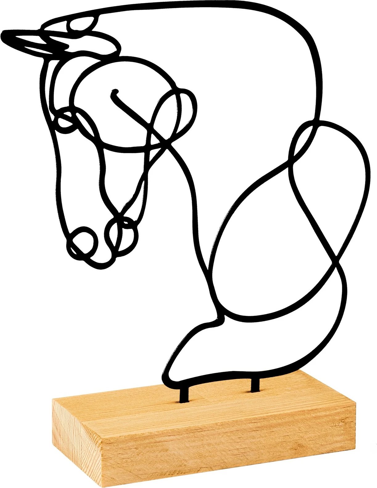 Objekt dekorativ Aberto Design, kuaj, ngjyrë e zezë