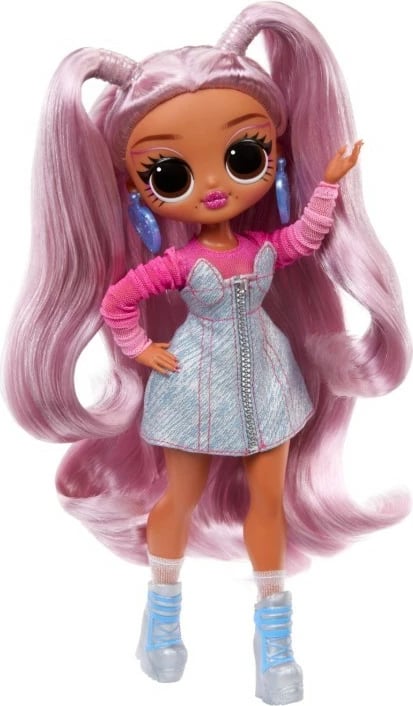 Set lodrash L.O.L. Surprise OMG Sweet Nails Kitty K Cafe me kukull dhe aksesorë për thonj, rozë