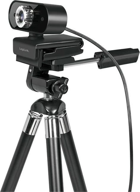 Webcam LogiLink UA0371 Full HD 1080p me mikrofon, e zezë