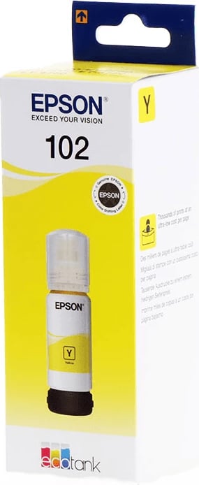 Bojë printeri, Epson, 102 C13T03R440, 70 ml, deri 6000 faqe, e verdhë