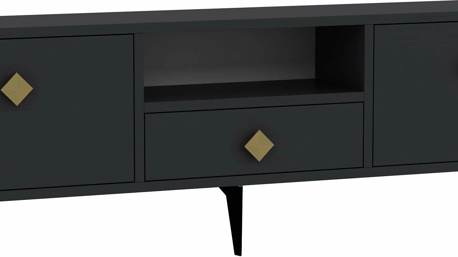 Komodë TV Skye Decor, anthracite, gold, 1304-DROP-1