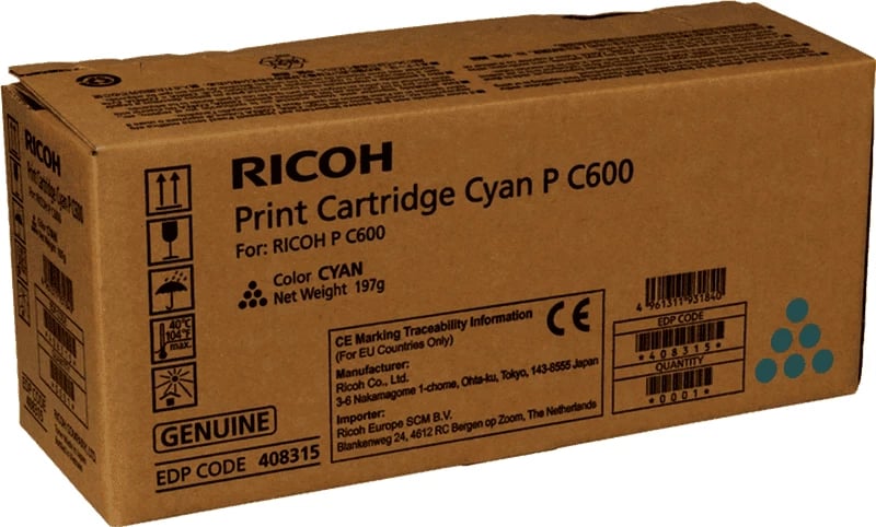 Toner, Ricoh, C600 408315, 12000 faqe, cian