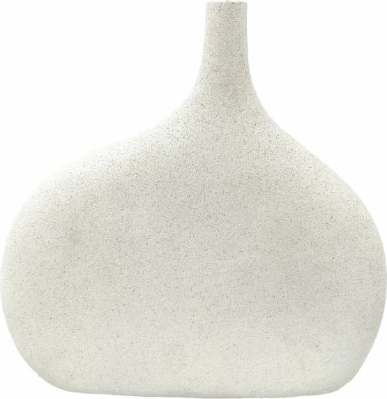 Vazo dekorative NEST L, polirezine, e bardhë, 26x7.8x25cm