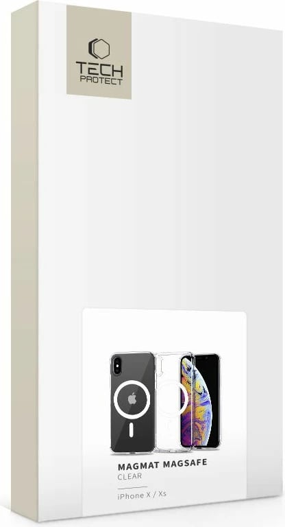 Mbështjellës Tech-Protect MagMat për iPhone X/XS, MagSafe, Transparent