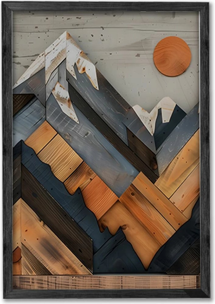 Pikturë dekorative me kornizë (3 copë), Wallity, Ersy3Syhcrv53