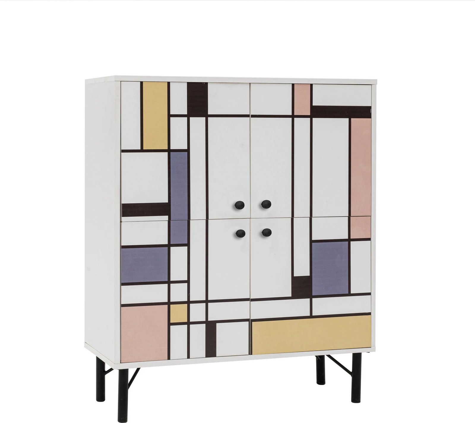 Dollap multifunksional Hanah Home, Multilüx Midia, ngjyra të përziera