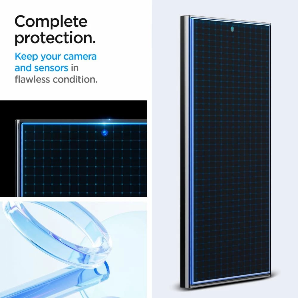 Mbrojtës ekrani xham i temperuar Spigen Glas.tR EZ Fit për Samsung Galaxy S24 Ultra, 2 copë