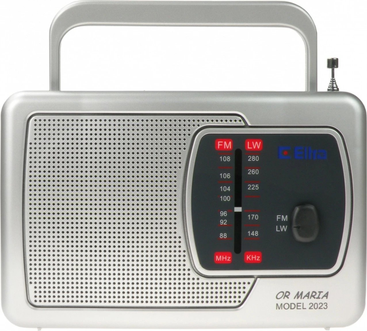 Radio portabile Eltra MARIA Silver, mono, FM/LW, argjend