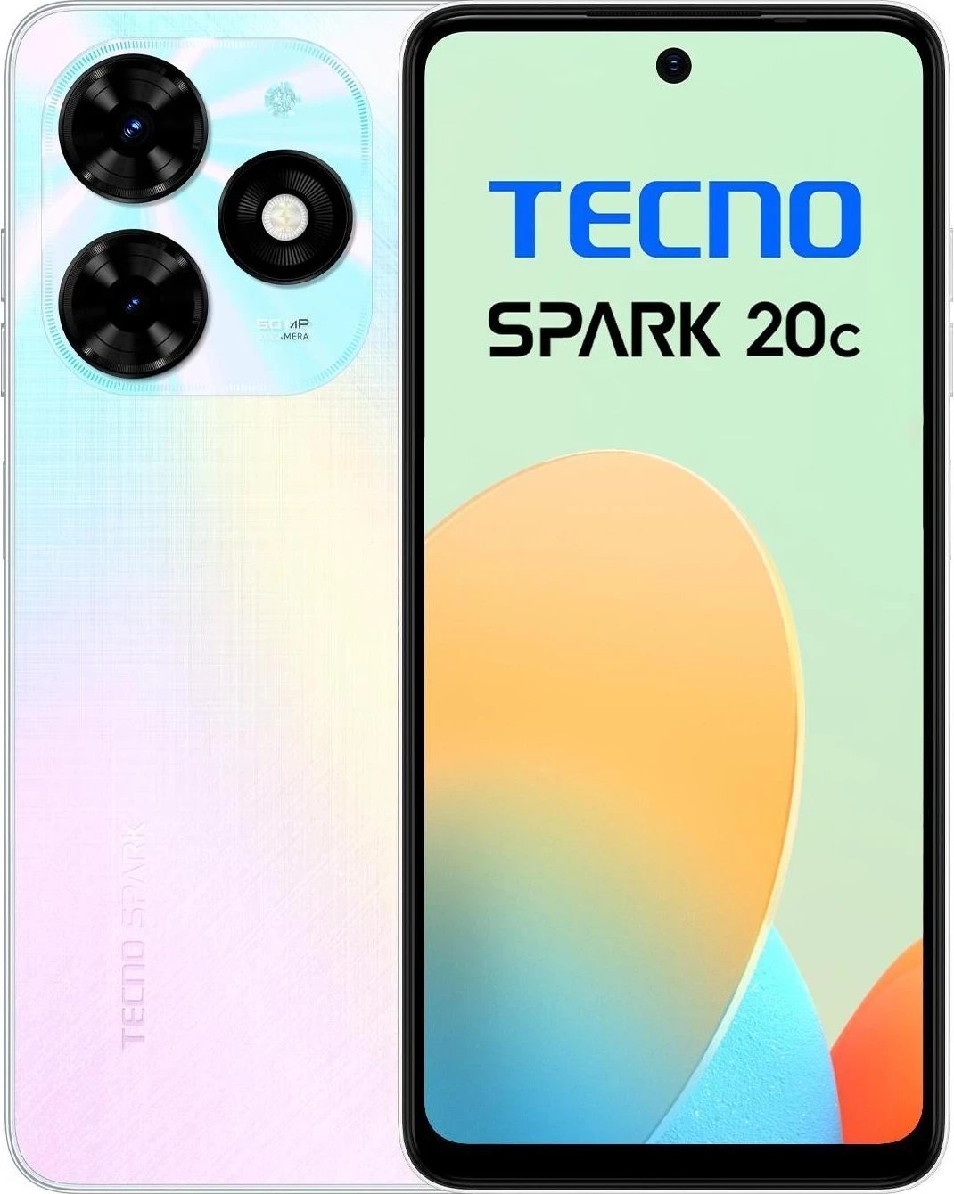 Celular TECNO SPARK 20C, 4GB RAM, 128GB memorje, Mystery White