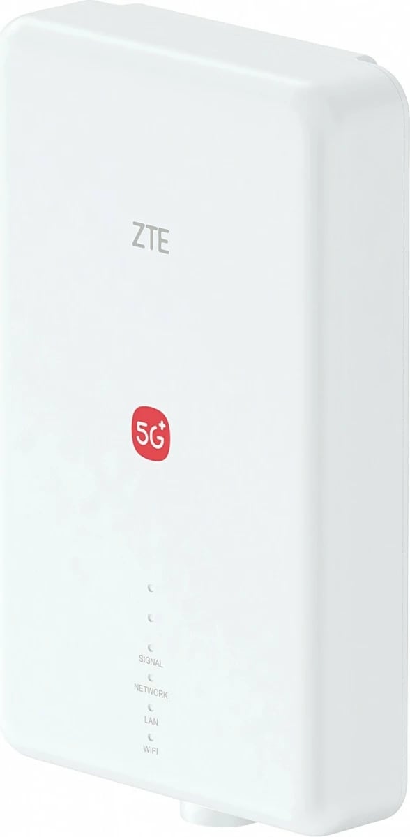 Router ZTE G5 Max Pro 5G-A Wi-Fi 7 3.6 Gb/s 4x4 MIMO IP65 13 dBi 6 antena i bardhë