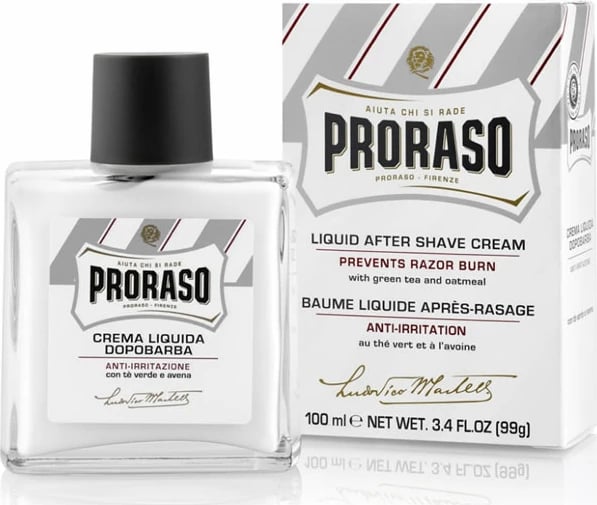 Krem pas rruajtjes unisex Proraso Liquid After Shave Cream Prevent Razor Burn 100ml