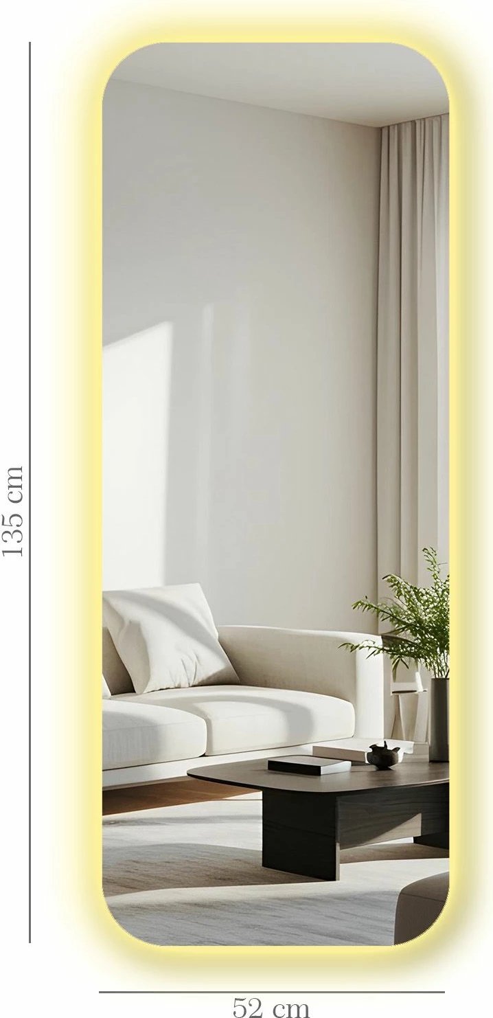 Pasqyrë me ndriçim LED, Skye Decor, 52x135cm, 52135Ledayna-003