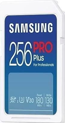 Kartë memorie Samsung Pro Plus SDXC, 256GB, 180MB/s