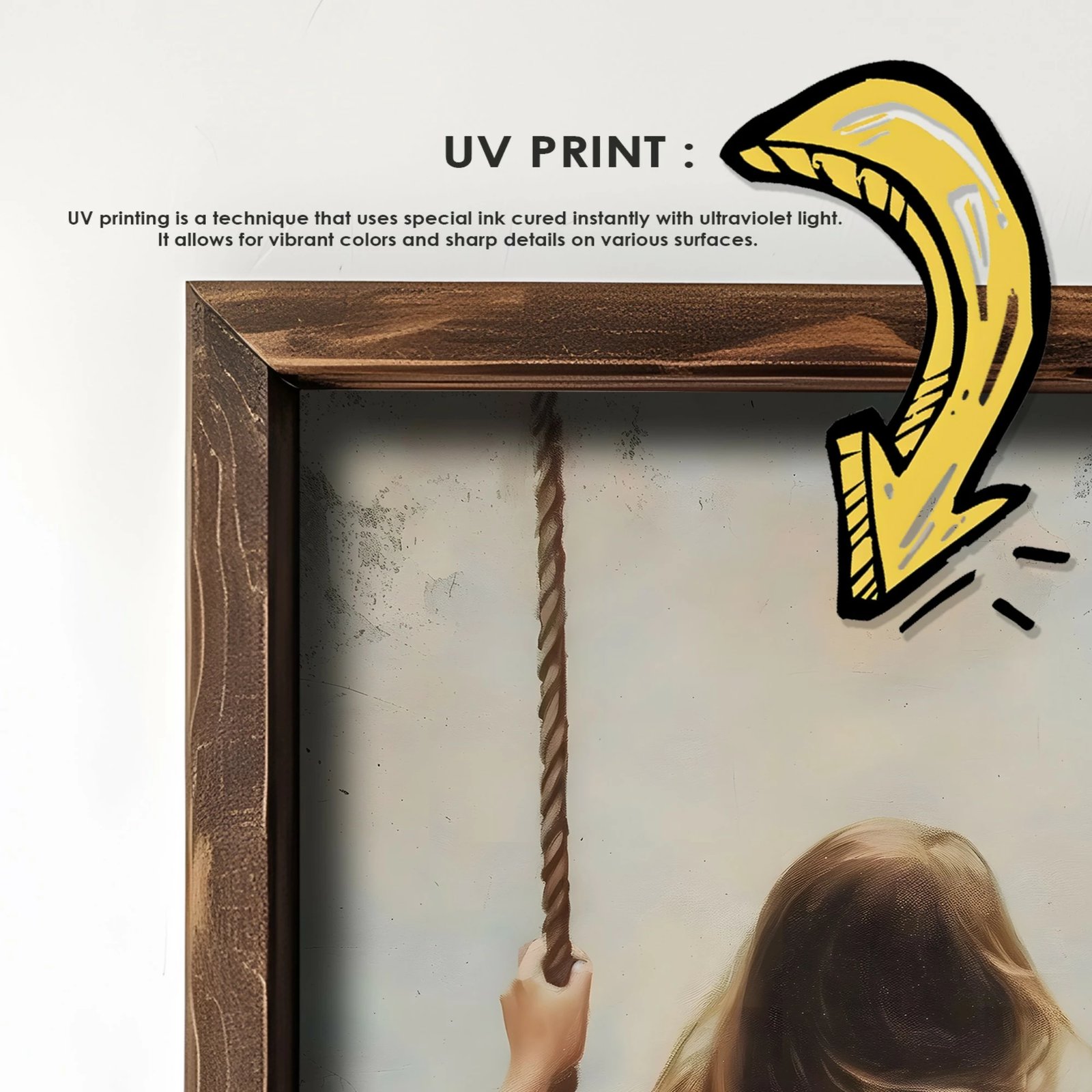 Pikturë dekorative me kornizë, MDF, shumëngjyrëshe, Wallity, GE238-L