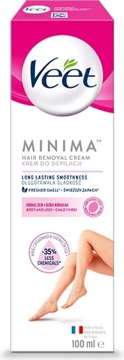 Krem për depilim trupit Veet Minima për femra 100ml