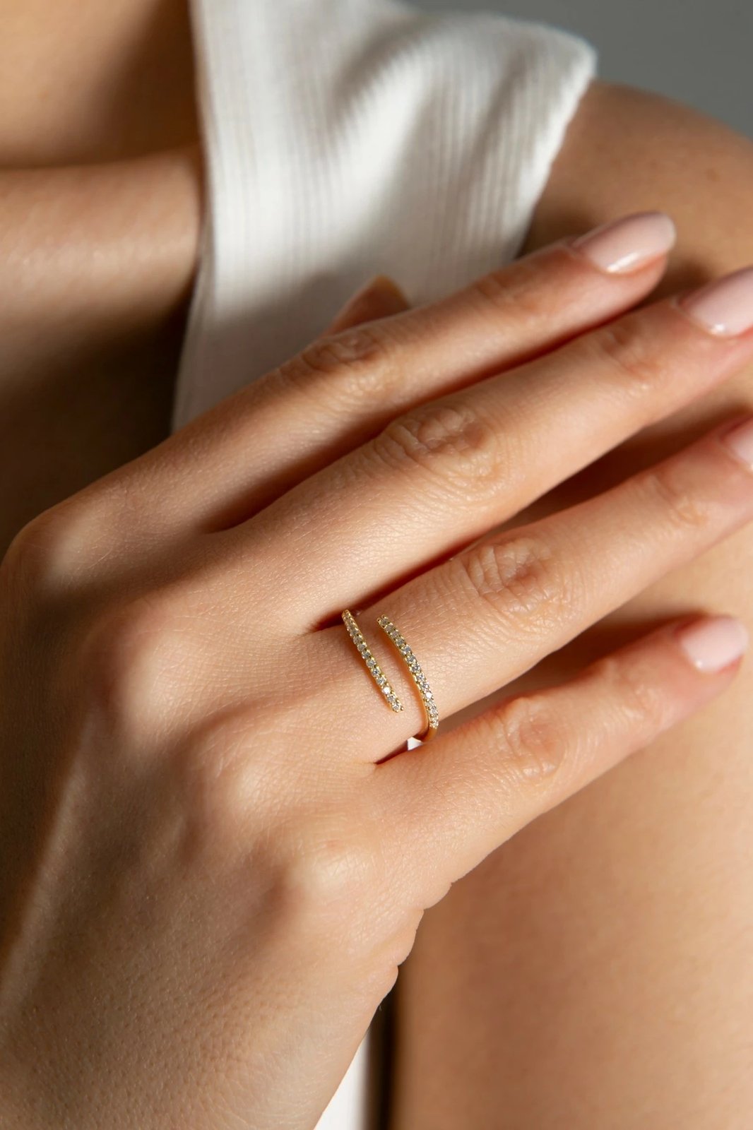 Unazë argjendi ngjyrë ari, Elika, ELKAB92032A