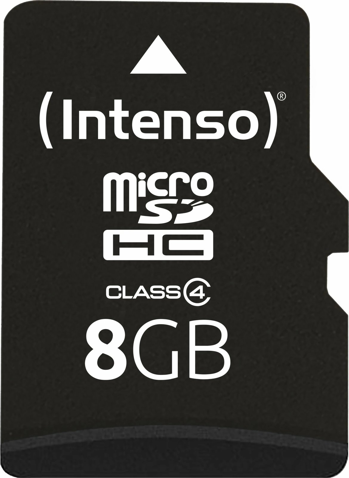 Kartelë memorie Intenso microSDHC 8GB me adapter, e zezë