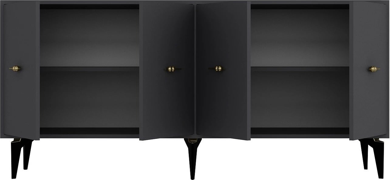 Konsol Skye Decor, ngjyrë antracit, Sinta