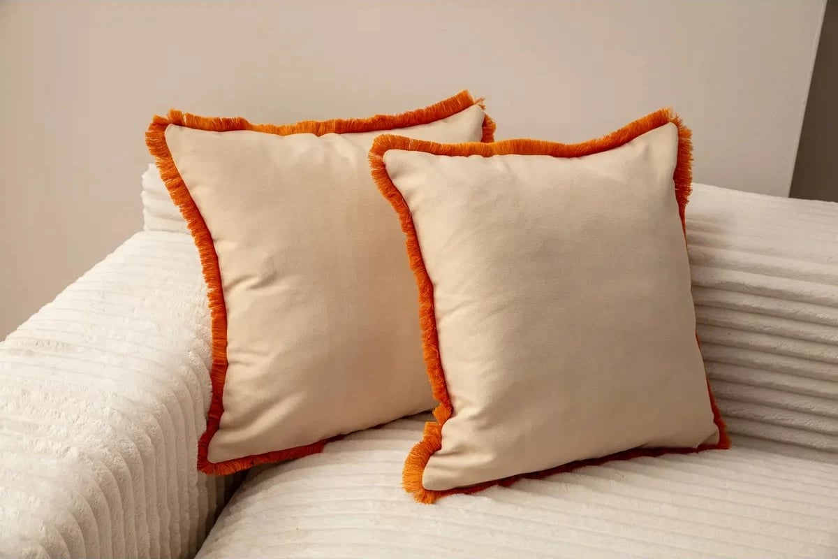 Set mbulesash për jastëk (2 copë), Evila Originals, Sacakli, bezhë v2