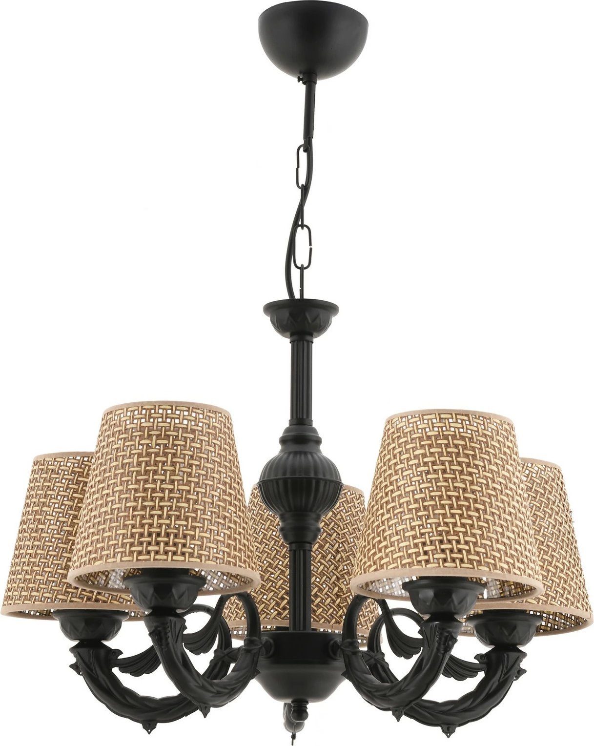 Llambë tavani Opviq Fiona Hazeran, natyrale, e zezë