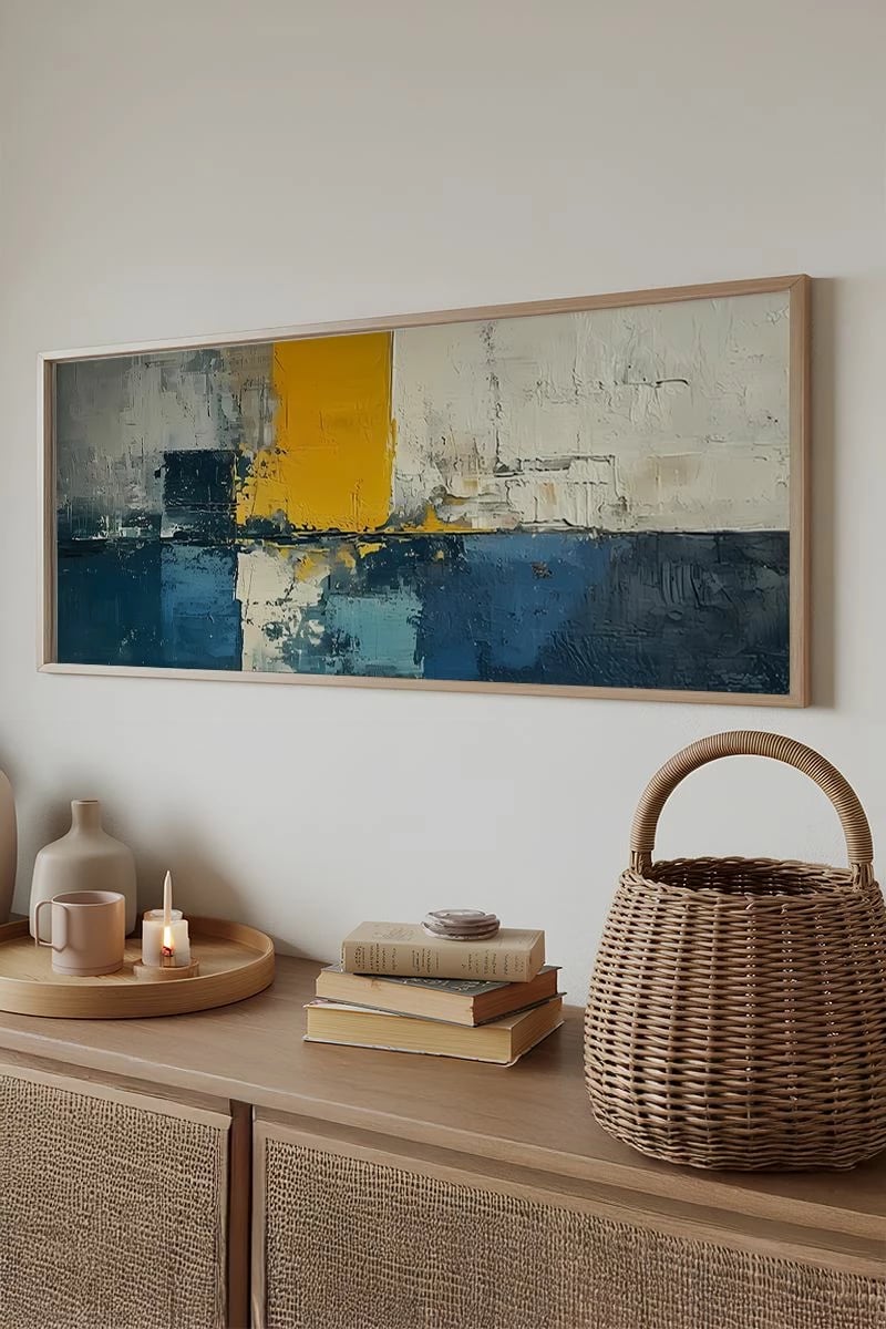 Pikturë dekorative me kornizë, shumëngjyrëshe, Wallity, Artsmdfyty14-50120, 50x120cm